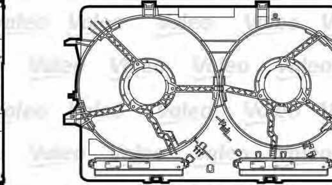 Suport ventilator AUDI A4 8K2 B8 VALEO 820758