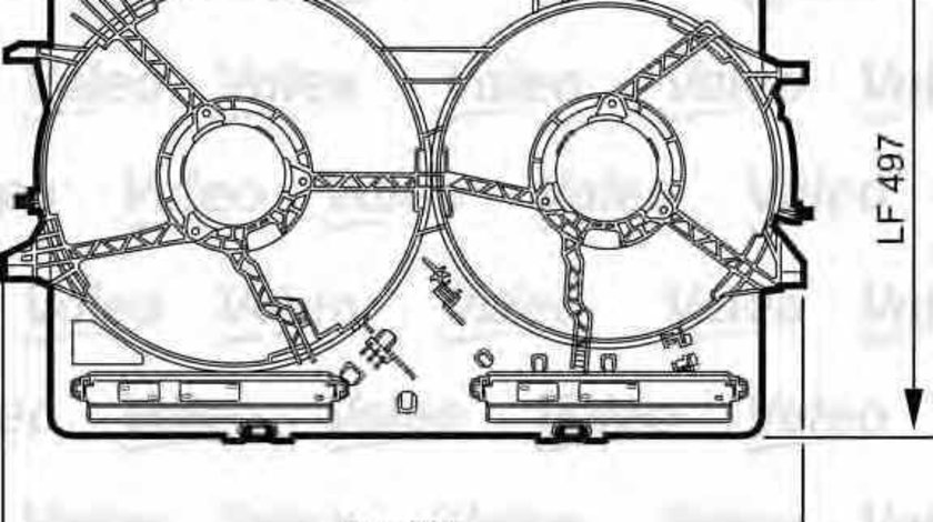 Suport ventilator AUDI A6 4G2 C7 4GC VALEO 820757