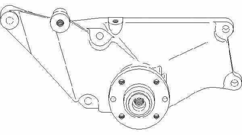 Suport ventilator MERCEDES-BENZ E-CLASS combi S124 TOPRAN 400 016