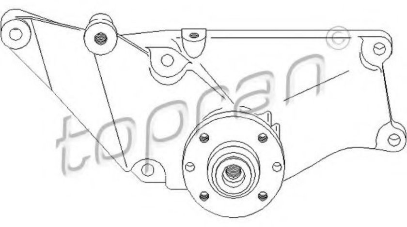 Suport, ventilator MERCEDES E-CLASS (W124) (1993 - 1995) TOPRAN 400 016 piesa NOUA