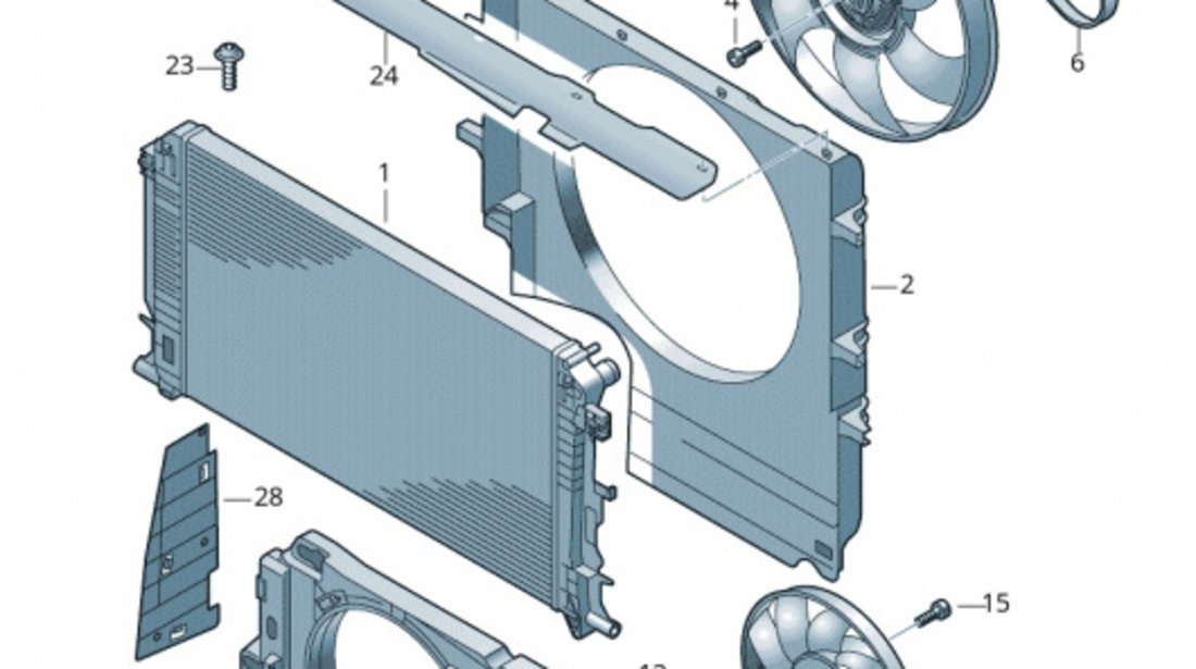 Suport Ventilator Radiator Oe Mercedes-Benz Sprinter 2 2006→ 2E0121207J