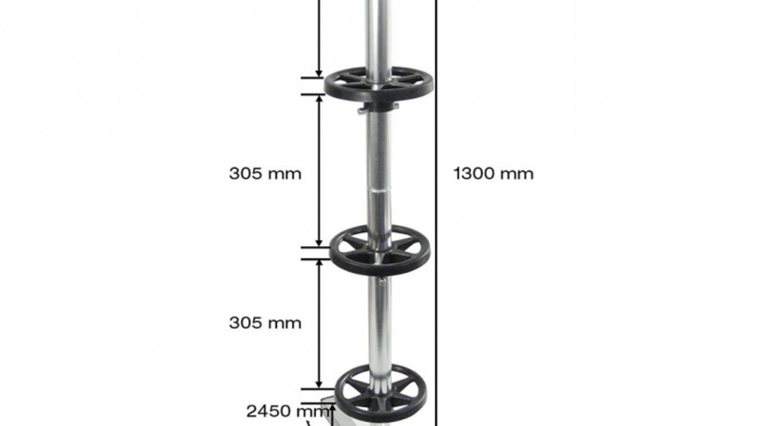 Suport Vertical Depozitare XXL 4 Anvelope Până La 285MM Lățime Cartrend 50207