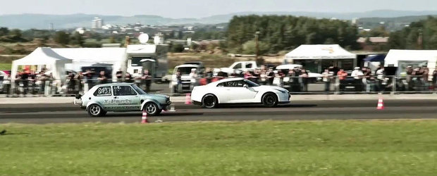 Surpriza de la DRAG: Un Golf Mk.1 umileste un Nissan GT-R de 1.300 CP