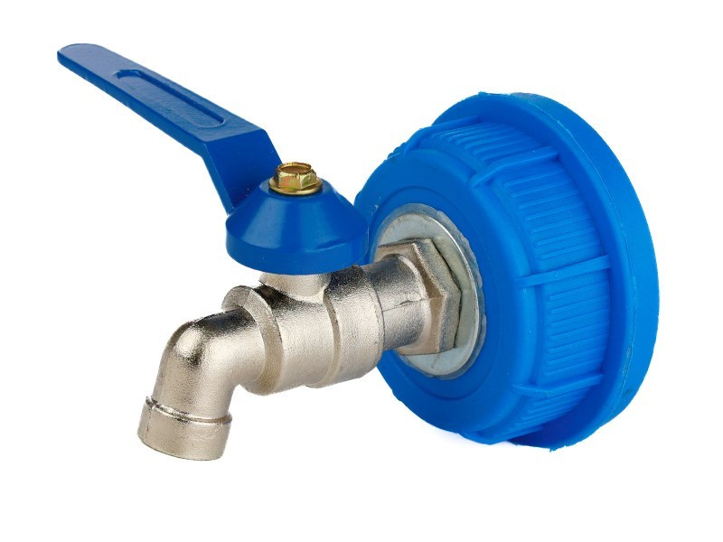 Surub 61 Mm Cu Robinet Albastru De 1/2&quot;. 63593