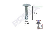 Surub autoforant din zinc 4.2x19 set 100 buc UNIVE...