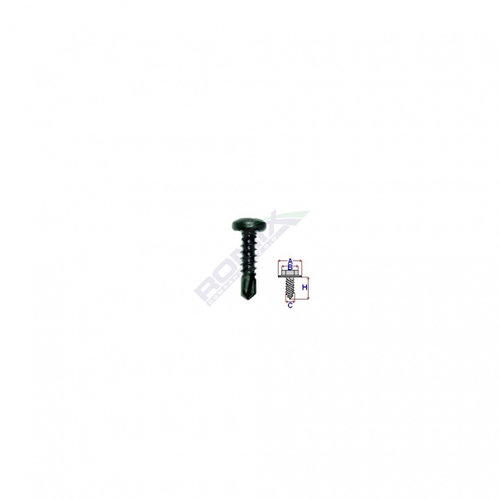 Surub Autoforant Negru 4.2x16 Set 100 Buc Romix C60162