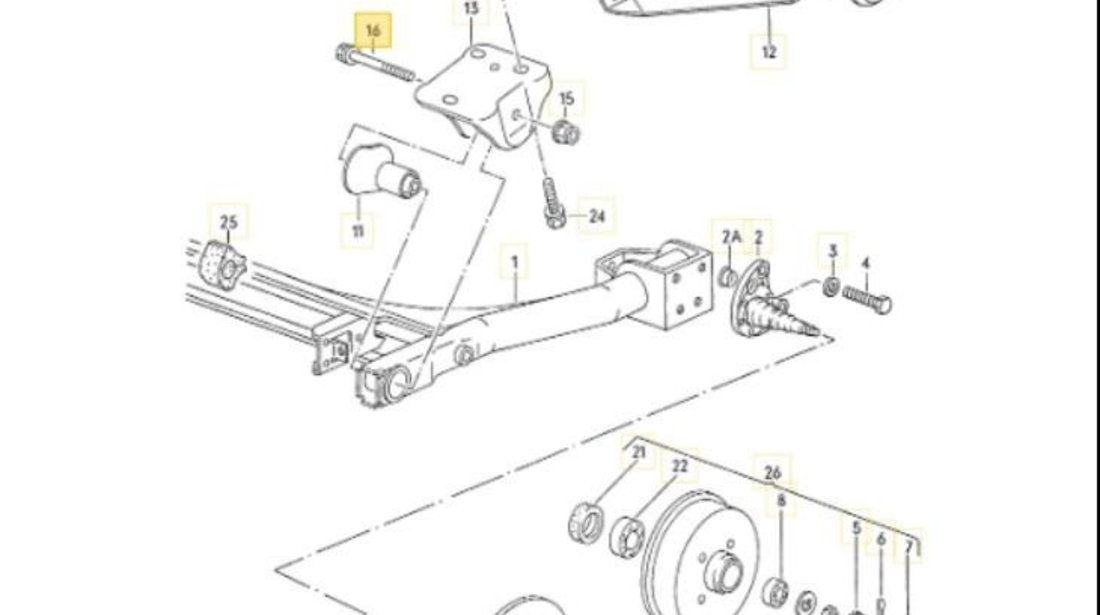 Surub bucsa brat punte spate Seat SEAT TOLEDO (1L) 1991-1999 01199