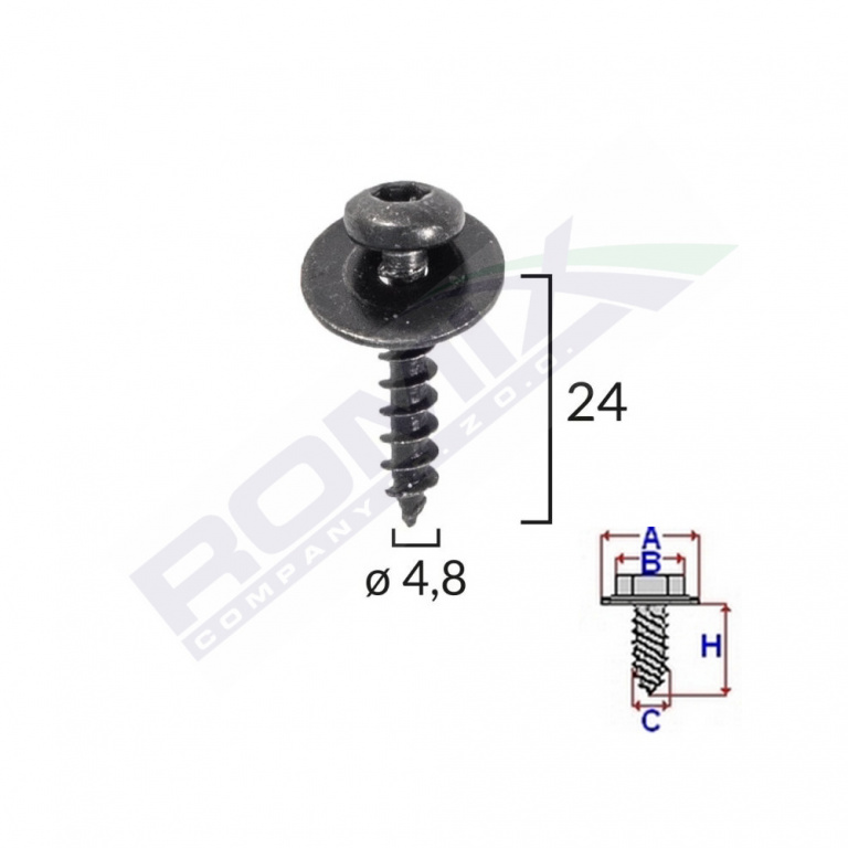 Surub Capac Motor Pentru Renault Set 10 Buc Romix C60468-RMX