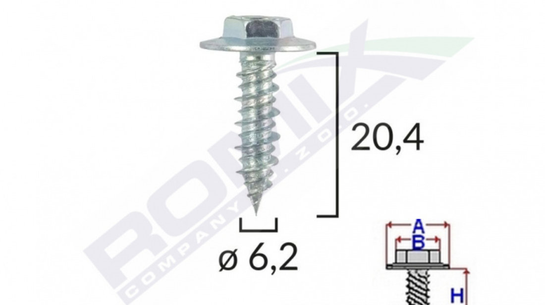 SURUB CU SAIBA ALFA ROMEO FIAT 6.2X20.4MM SET 10 BUC