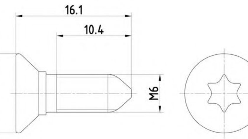 Surub, disc frana AUDI A3 Cabriolet (8V7) (2013 - 2016) TEXTAR TPM0008 piesa NOUA