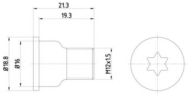 Surub, disc frana AUDI Q7 (4L) (2006 - 2015) TEXTAR TPM0005 piesa NOUA
