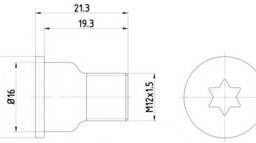 Surub, disc frana AUDI Q7 (4L) (2006 - 2015) TEXTAR TPM0005 piesa NOUA