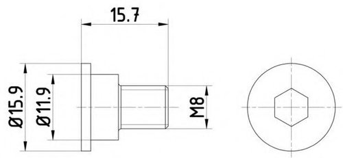 Surub, disc frana BMW X6 (F16, F86) (2014 - 2016) TEXTAR TPM0003 piesa NOUA