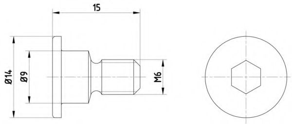 Surub, disc frana MERCEDES C-CLASS (W202) (1993 - 2000) TEXTAR TPM0001 piesa NOUA