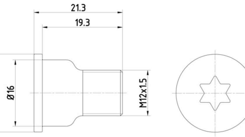 Surub, disc frana punte fata (TPM0005 TEXTAR) AUDI,BENTLEY,MERCEDES-BENZ,PORSCHE,PUCH,VW