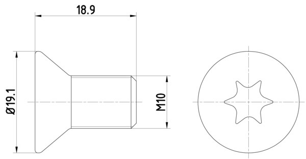 Surub, disc frana punte fata (TPM0010 TEXTAR) LAND ROVER,MINI