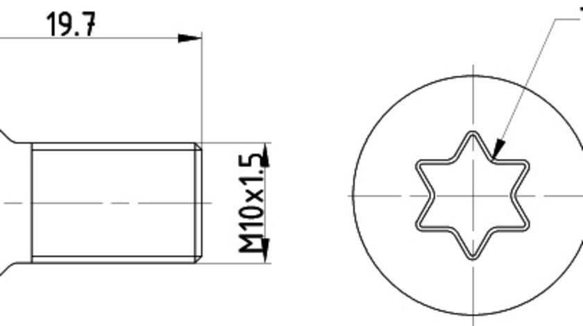 Surub, disc frana puntea spate (TPM0016 TEXTAR) FORD,FORD AUSTRALIA