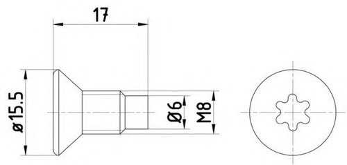 Surub, disc frana RENAULT CLIO III Grandtour (KR0/1) (2008 - 2012) TEXTAR TPM0004 piesa NOUA
