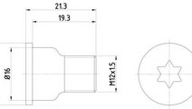 Surub, disc frana VW TOUAREG (7LA, 7L6, 7L7) (2002...