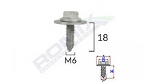 Surub fixare elemente motor pentru toyota, lexus 6...