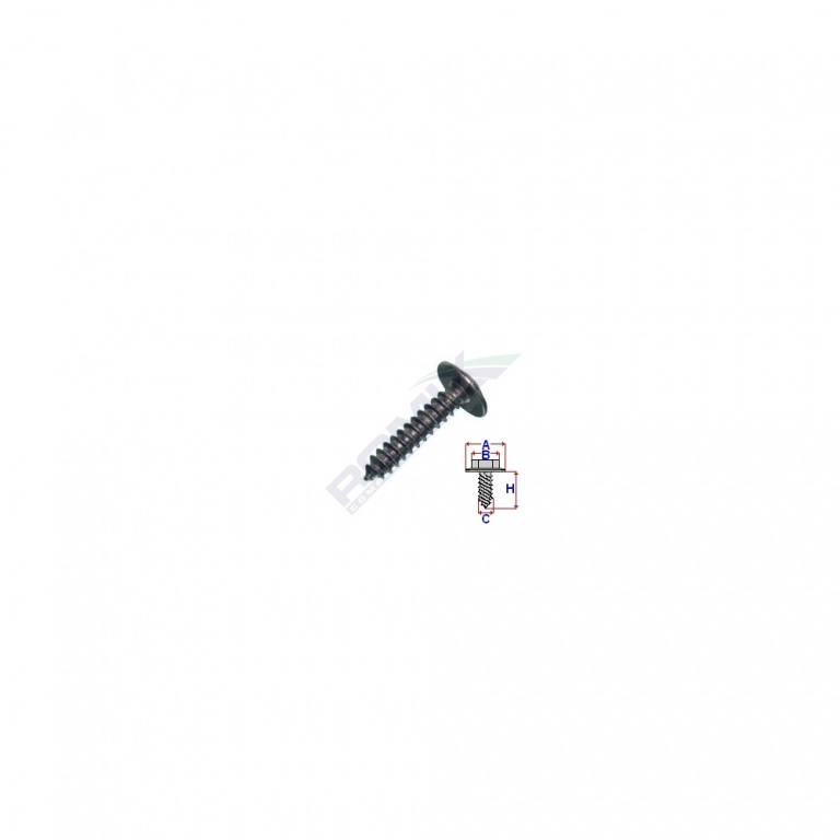 Surub Fixare Universal 3.8x19.4mm Set 100 Buc Romix 59206-RMX