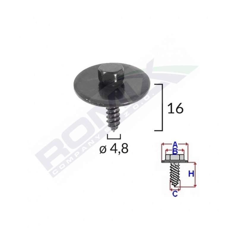 Surub Pentru Capac Motor Pentru Mercedes Set 10 Buc Romix C60465-RMX