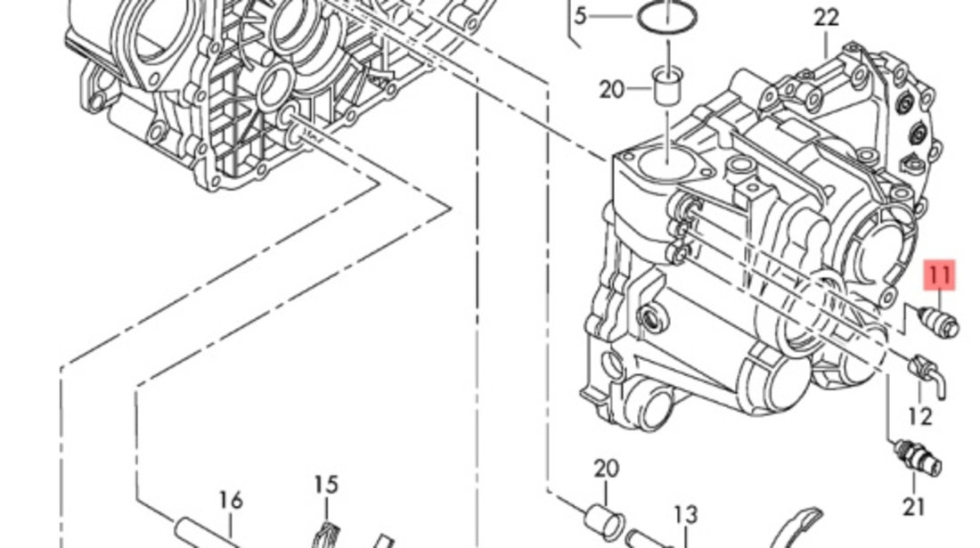 Surub pt furca selector cutie Volkswagen Golf 6 (AJ5) Variant 2010 2.0 TDI OEM 02M301241A