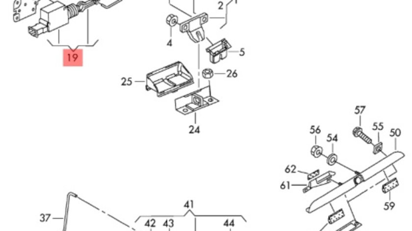 Switch deschidere haion Audi A6 4B 2002 2003 2.5 TDI AKE OEM 4B9962115