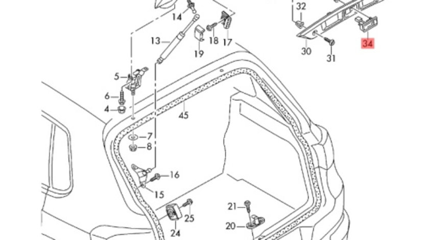 Switch deschidere portbagaj Audi A4 B8 (8K) Avant 2011 2.0 TDI OEM 5N0827566T