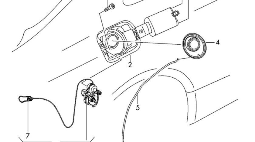 Switch deschidere usita rezervor Audi A4 B8 2.7 TDI CGK OEM 8K0862153F