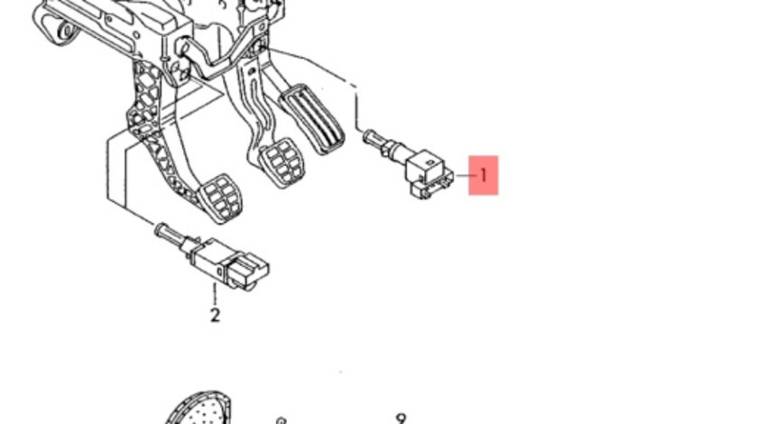 Switch frana / ambreiaj Audi A4 B6 Break 1.9 tdi 2002 AWX OEM 3B0945511