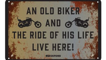 Tablita Ornamentala &quot;An Old Biker And The Rid...