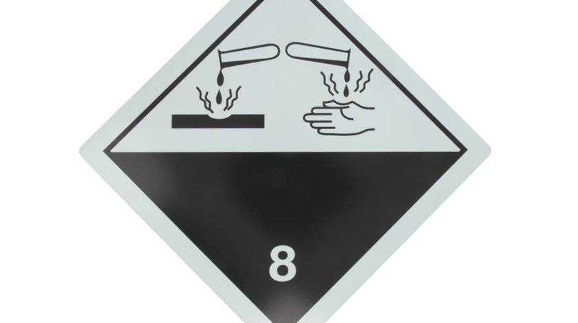 Tablita placa avertizare marcaj ADR 8, Cargoparts