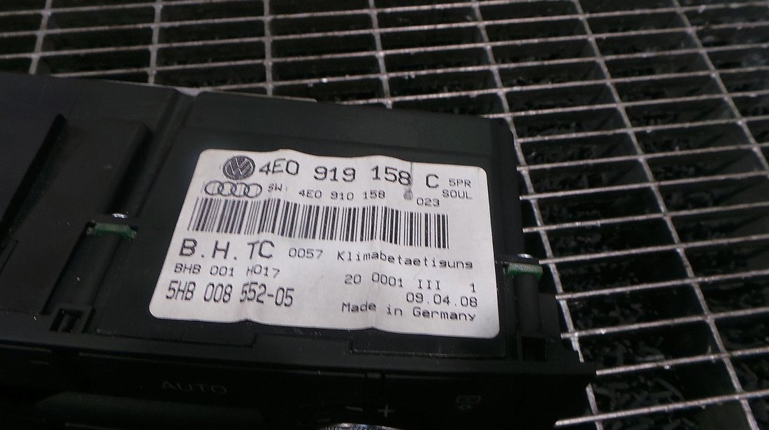 TABLOU COMANDA INCALZIRE AUDI A8 A8 3.0 TDI - (2007 2009)