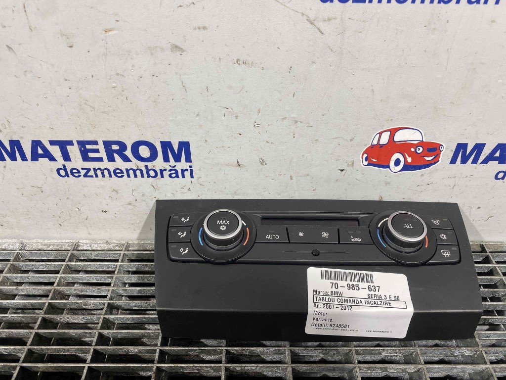 TABLOU COMANDA INCALZIRE BMW SERIA 3 E 90 - - (2007 2012)