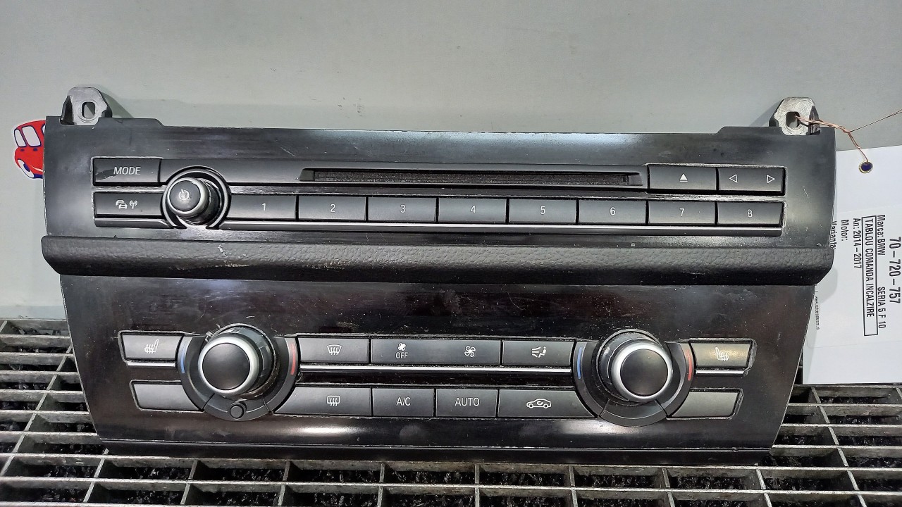 TABLOU COMANDA INCALZIRE BMW SERIA 5 F 10 - - (2014 2017)