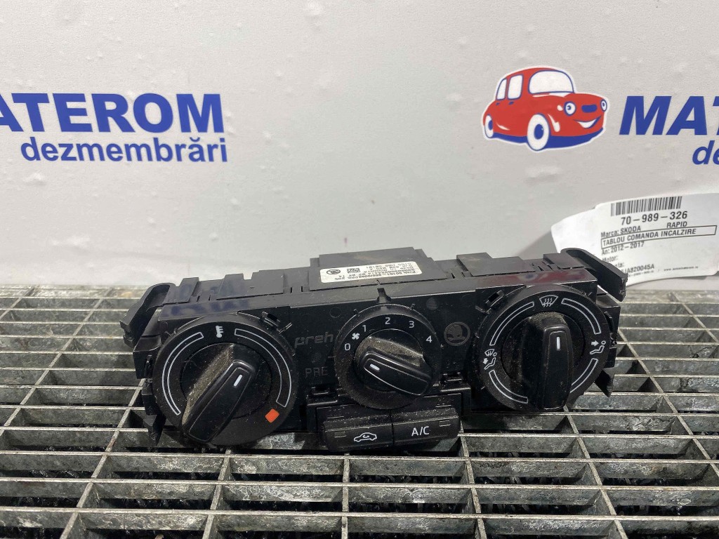 TABLOU COMANDA INCALZIRE SKODA RAPID - - (2012 2017)
