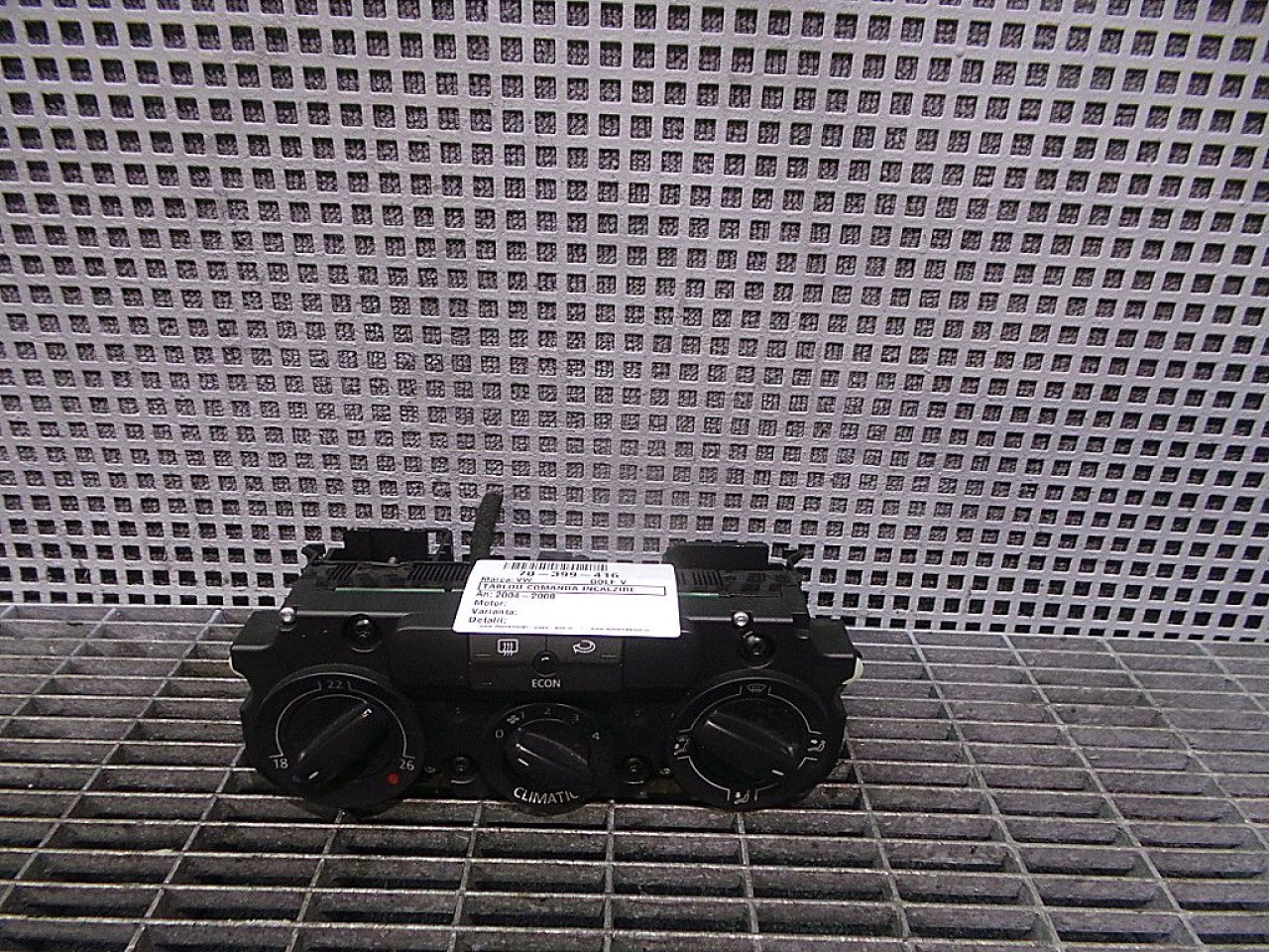 TABLOU COMANDA INCALZIRE VW GOLF V - - (2004 2008)