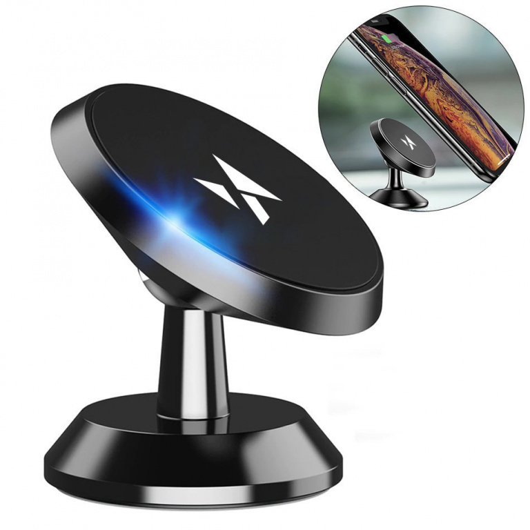 Tablou De Bord Magnetic Auto Wozinsky 360 Autoadeziv Negru (WMH-05)