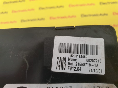 Tablou sigurante + Calculator Confort Renault Laguna, 8200190293, 8200148809A, 8200004201E, 51809541...