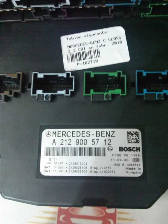 Tablou sigurante MERCEDES-BENZ C CLASS 2.2 CDI an fabr. 2010