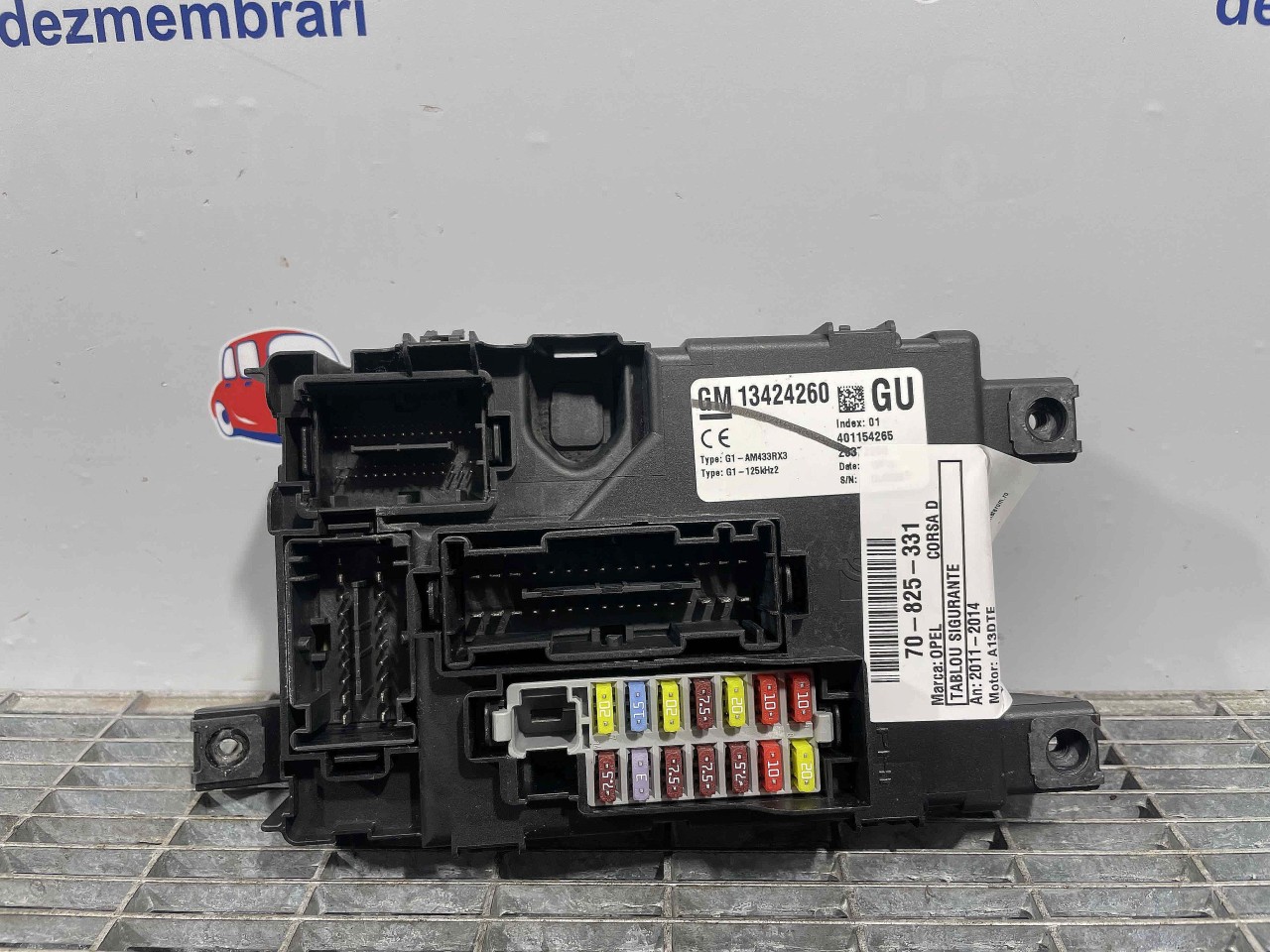 TABLOU SIGURANTE OPEL CORSA D CORSA D A13DTE - (2011 2014)