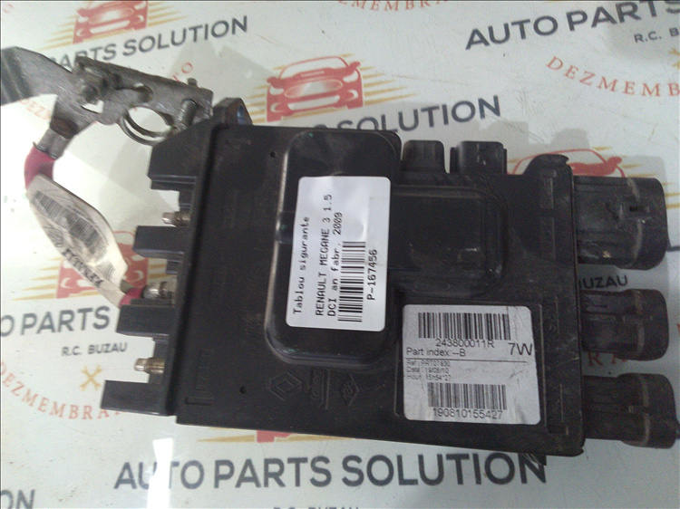 Tablou sigurante RENAULT MEGANE 3 1.5 DCI an fabr. 2009