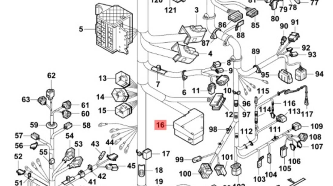 Tablou sigurante Seat Cordoba (6L2) Berlina 2003 1.9 SDI OEM 6Q0941828B