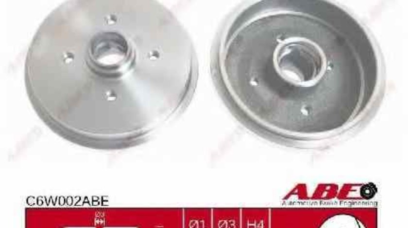 Tambur frana AUDI 80 81 85 B2 ABE C6W002ABE