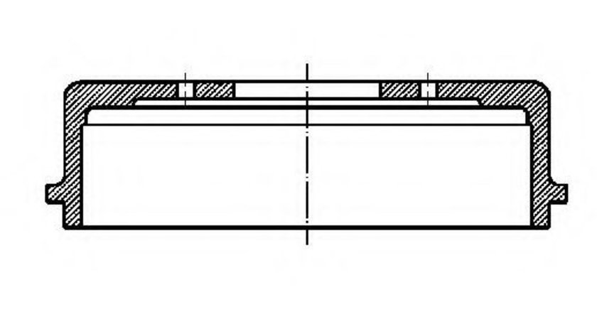 Tambur frana AUDI A2 (8Z0) (2000 - 2005) CIFAM 700-358 piesa NOUA