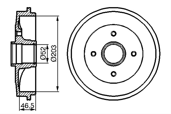 Tambur Frana Bosch Citroën 0 986 477 124