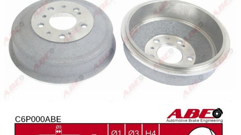 Tambur frana CITROËN C25 nadwozie pe?ne 280 290 Producator ABE C6P000ABE