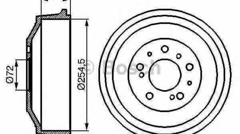 Tambur frana CITROËN JUMPER bus 230P BOSCH 0 986 477 031