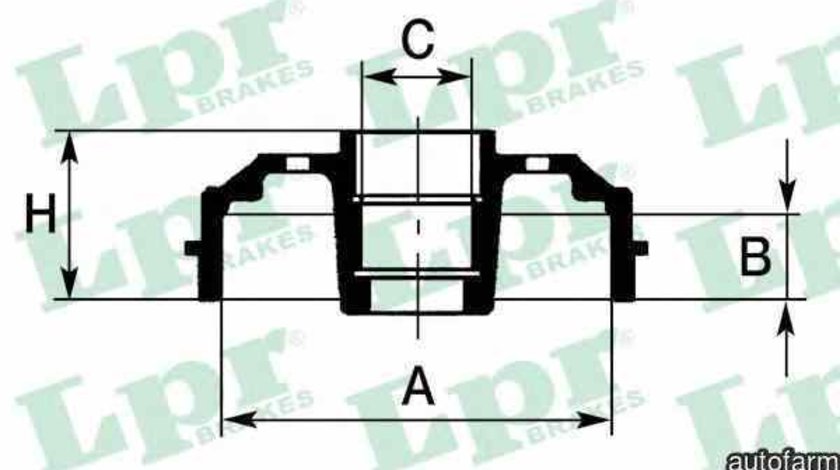 Tambur frana CITROËN SAXO S0 S1 LPR 7D0153